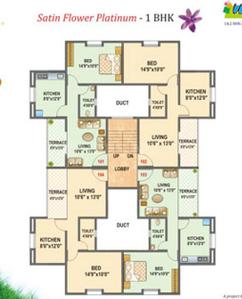 Project Image of 600.0 - 1027.0 Sq.ft 1 BHK Apartment for buy in Mark Umangg