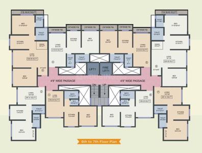 Project Image of 301.6 - 509.78 Sq.ft 1 BHK Apartment for buy in Shree Krishna Vandana Residency