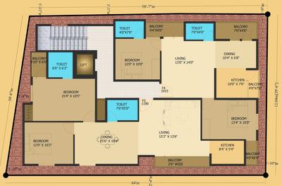 Project Image of 1015.0 - 1190.0 Sq.ft 2 BHK Apartment for buy in Surath Suraj Residency