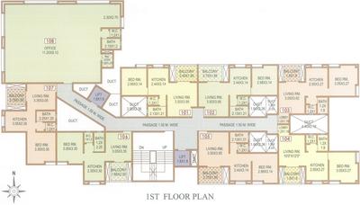Project Image of 318.0 - 447.0 Sq.ft 1 BHK Apartment for buy in Panchratna Hills 1