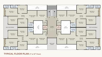 Project Image of 0.0 - 970.9 Sq.ft 4 BHK Apartment for buy in Sahajanand Sparsh