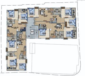 Project Image of 800.0 - 1000.0 Sq.ft 2 BHK Apartment for buy in Cozy Plaza 4