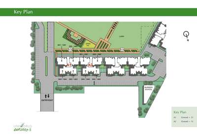 Project Image of 719.0 - 1355.0 Sq.ft 1 BHK Apartment for buy in Unitech Uniworld Gardens 2