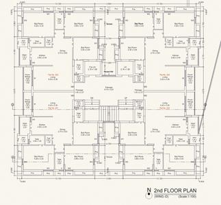 Project Image of 941.73 - 1024.19 Sq.ft 3 BHK Apartment for buy in BLJ Silver Square
