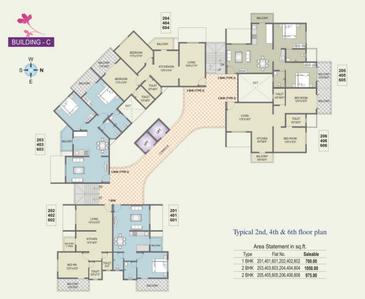 Project Image of 580.0 - 1050.0 Sq.ft 1 BHK Apartment for buy in Sai Sarowar 