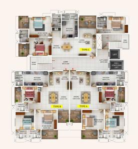 Project Image of 1803.0 - 2968.0 Sq.ft 3 BHK Apartment for buy in Urban Heights By Varma