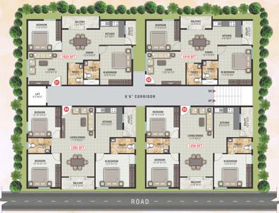 Project Image of 1019.0 - 1033.0 Sq.ft 2 BHK Apartment for buy in Souparnika Akankasha
