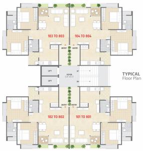 Project Image of 0.0 - 768.65 Sq.ft 2 BHK Apartment for buy in Sahjanand Shilp