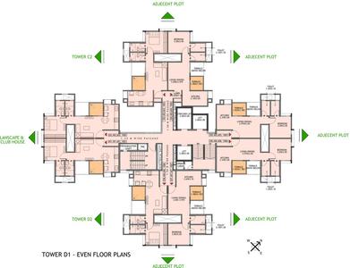 Project Image of 572.0 - 796.0 Sq.ft 1 BHK Apartment for buy in DMK Stella C2 D1 And D2