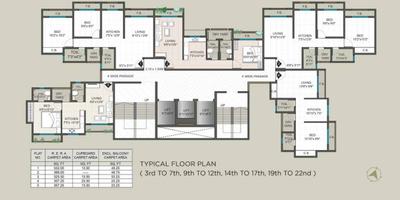 Project Image of 357.0 - 525.0 Sq.ft 1 BHK Apartment for buy in K M Horizon Exotica