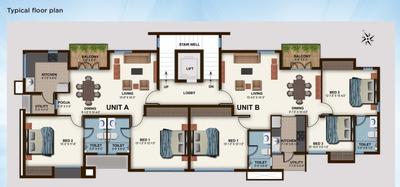 Project Image of 1327.0 - 1405.0 Sq.ft 2 BHK Apartment for buy in CasaGrand Solitaire