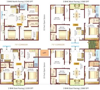 Project Image of 1220.0 - 1560.0 Sq.ft 2 BHK Apartment for buy in Sri Sadguru Swastik Aavaas