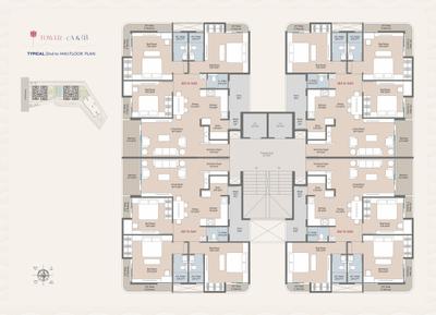 Project Image of 996.0 - 1134.0 Sq.ft 3 BHK Apartment for buy in Narayan Aashish