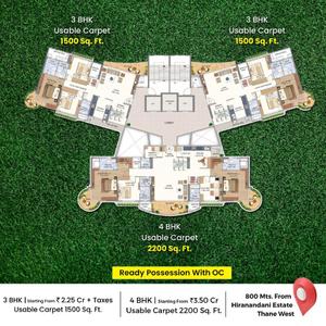 Project Image of 893.0 - 1880.0 Sq.ft 1 BHK Apartment for buy in Vijay Orion 3