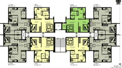 Project Image of 640.0 - 990.0 Sq.ft 1 BHK Apartment for buy in Bakeri Swareet Apartments