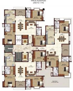 Project Image of 2240.0 - 2319.0 Sq.ft 3 BHK Apartment for buy in Akshaya Orbit 11