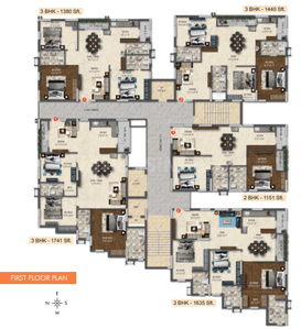 Project Image of 1151.0 - 2045.0 Sq.ft 2 BHK Apartment for buy in Hima Sai Heights