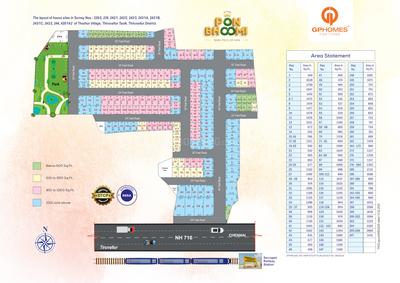 Project Image of 394.0 - 3190.0 Sq.ft Residential Plot Plot for buy in GP Homes Ponbhoomi