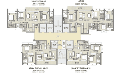 Project Image of 705.0 - 1495.86 Sq.ft 2 BHK Apartment for buy in Aanya Crystal Antras