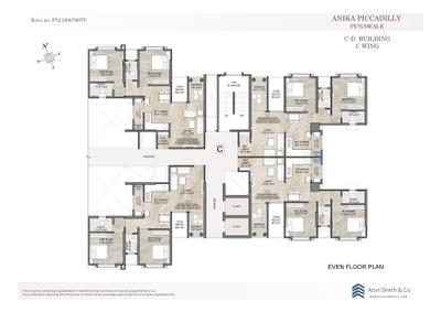 Project Image of 766.29 - 867.27 Sq.ft 2 BHK Apartment for buy in Anika Piccadilly
