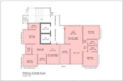 Project Image of 504.0 - 700.0 Sq.ft 2 BHK Apartment for buy in VCA Sunita