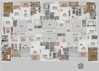 Project Image of 454.0 - 590.0 Sq.ft 1 BHK Apartment for buy in Walsis Vasundhara Phase I