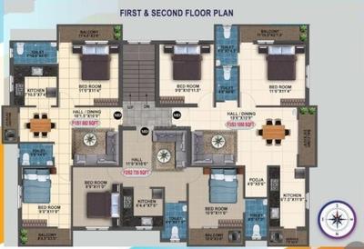 Project Image of 735.0 - 1050.0 Sq.ft 2 BHK Apartment for buy in SS Sai Nivash Apartment