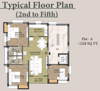 Sun Alba Sun Alba Cluster Plan From 2nd To 5th Floor 2