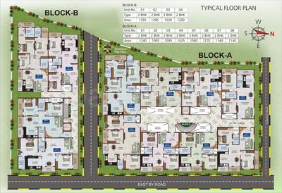 Project Image of 1240.0 - 1530.0 Sq.ft 2 BHK Apartment for buy in Sri Sai Krupa Elegance