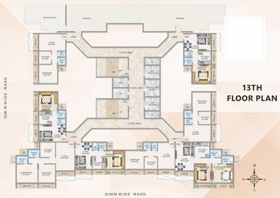 Project Image of 0.0 - 1000.0 Sq.ft 2 BHK Apartment for buy in Ana Zillion Tower