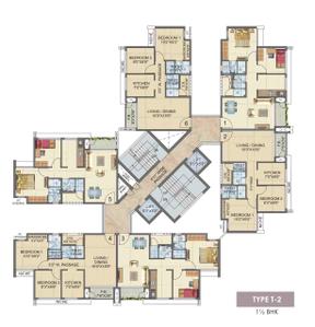 Project Image of 492.0 - 980.0 Sq.ft 1 BHK Apartment for buy in Laxmi Avenue D Global City