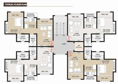 Project Image of 349.07 - 350.58 Sq.ft 1 BHK Apartment for buy in Mehta Manisha Apartment