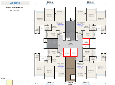 Project Image of 733.0 - 1096.0 Sq.ft 2 BHK Apartment for buy in Saniket The Rising Phase 3