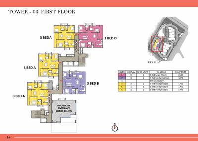 Project Image of 1796.0 - 2708.0 Sq.ft 3 BHK Apartment for buy in Prestige Beverly Hills