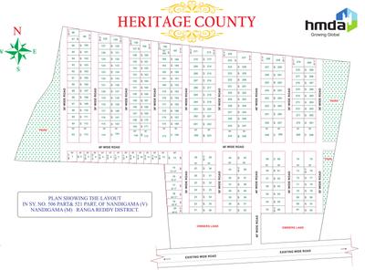 Project Image of 1350.0 - 3630.0 Sq.ft Residential Plot Plot for buy in Bhashyam Heritage County