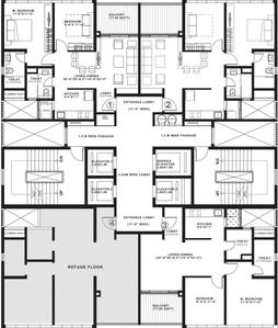 Project Image of 460.0 - 1536.0 Sq.ft 1 BHK Apartment for buy in Duville Riverdale Heights