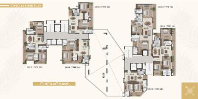 Project Image of 773.92 - 1550.0 Sq.ft 2 BHK Apartment for buy in Eiffel Palm Vista