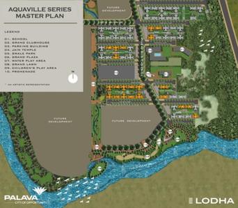 Project Image of 441.0 - 845.0 Sq.ft 1 BHK Apartment for buy in Lodha Aquaville Series in Palava