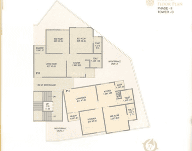 Project Image of 527.97 - 689.97 Sq.ft 2 BHK Apartment for buy in Vraj Vihar II