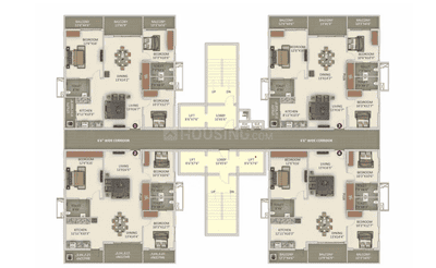 Project Image of 1296.0 - 1967.0 Sq.ft 2 BHK Apartment for buy in Anuhar Towers