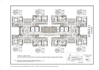 Project Image of 600.0 - 684.0 Sq.ft 2 BHK Apartment for buy in Rustomjee Urbania Aurelia 1