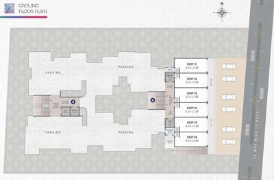 Project Image of 351.33 - 555.42 Sq.ft 1 BHK Apartment for buy in Vrajraj Bansari Heights