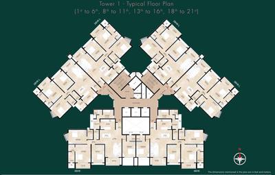 Project Image of 1156.04 - 1855.0 Sq.ft 3 BHK Apartment for buy in Honcho Everra Phase 1