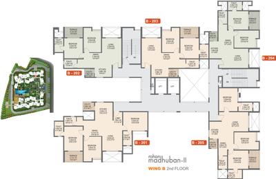 Project Image of 774.0 - 960.0 Sq.ft 2 BHK Apartment for buy in Rohan Madhuban II Wings A B C