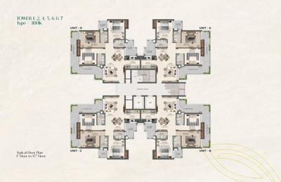 Project Image of 0.0 - 1850.0 Sq.ft 3 BHK Apartment for buy in KS Aeroland Heights