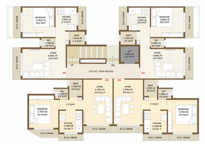 Project Image of 0.0 - 600.0 Sq.ft 1 BHK Apartment for buy in Dharmanandan Jayawanti Niwas