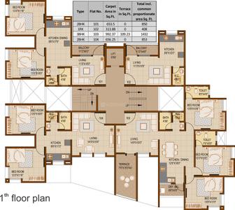 Project Image of 270.0 - 1078.0 Sq.ft 1 RK Apartment for buy in SG Rainbow