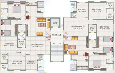 Project Image of 660.0 - 960.0 Sq.ft 1 BHK Apartment for buy in Royal Paradise