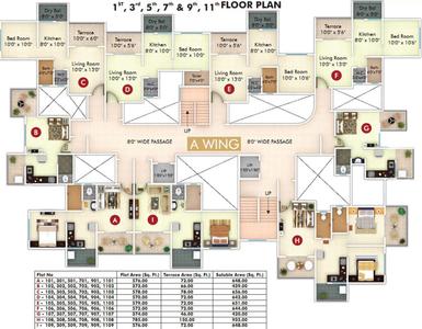 Project Image of 420.0 - 985.0 Sq.ft 1 RK Apartment for buy in Sky Sparsh Regency