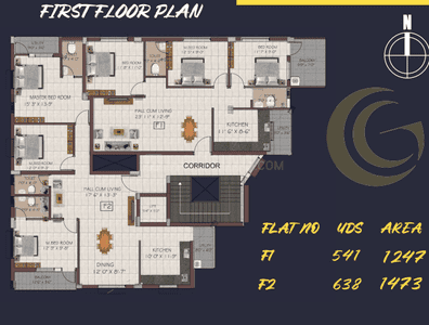 Project Image of 823.0 - 1473.0 Sq.ft 2 BHK Apartment for buy in Despla The Golden Gate